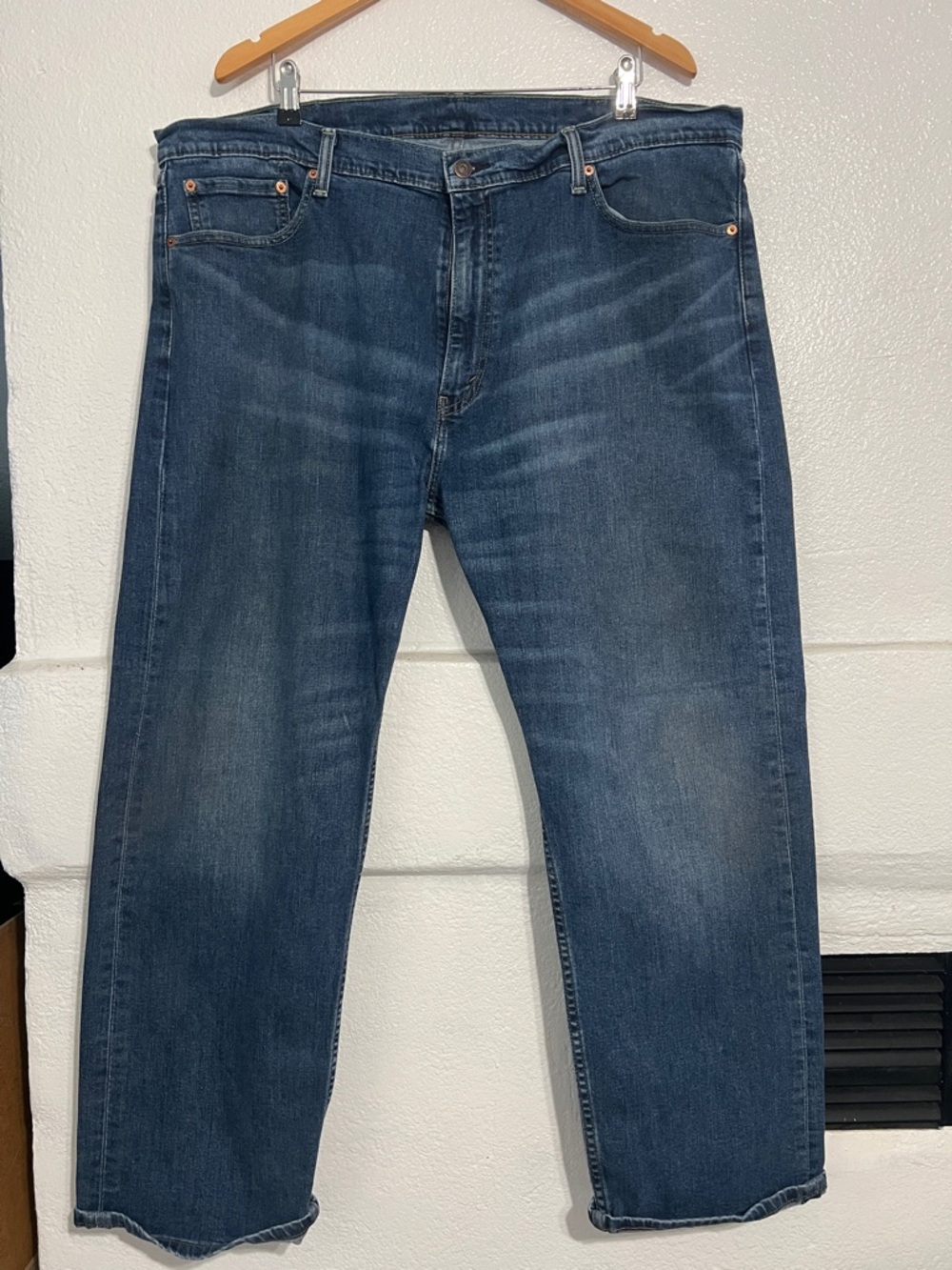 Levi's 505 Men's Regular Fit Jeans 42X30 Denim